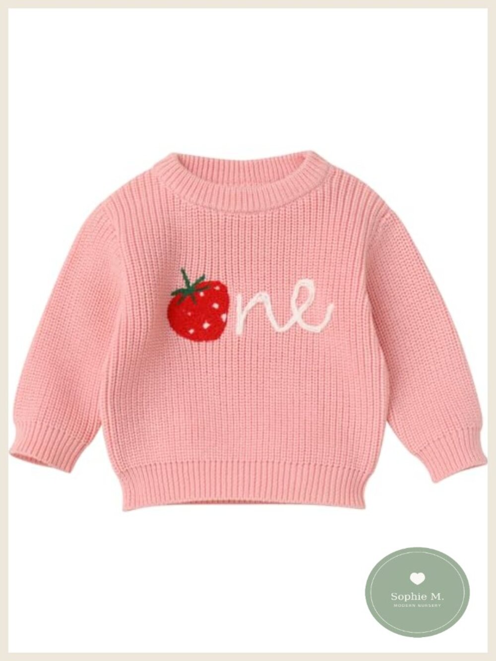 Infant Long Sleeve Chunky Knit Sweater Fall Winter 1st Birthday Outfit